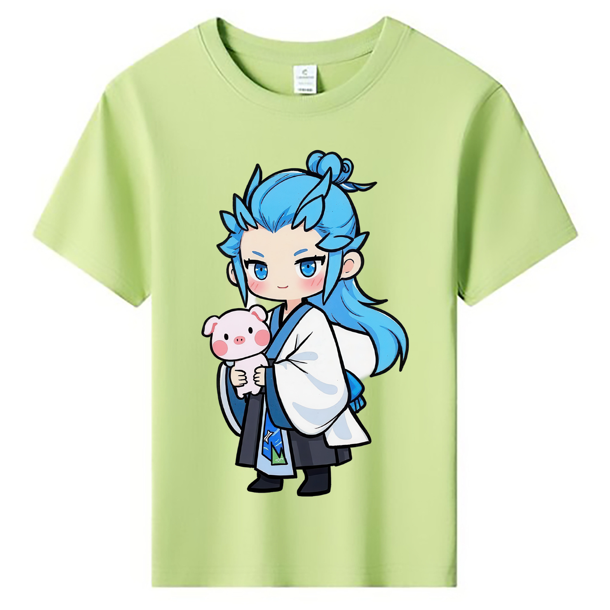 （画像用） Ne Zha 2 ナタ 魔童の大暴れ 綿100％キッズTシャツ（フロントプリント）
